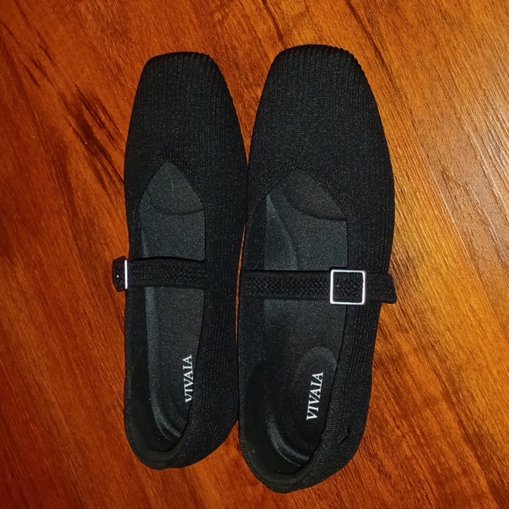 VIVAIA Square-Toe Mary-Jane (Margot Mary-Jane) Black Fits Like An 8. - Picture 14 of 16